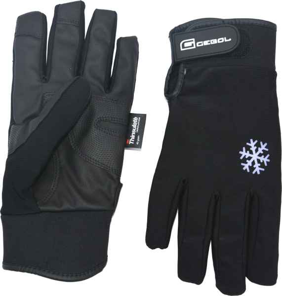 Čierne zimné vodeodolné rukavice - Winter Premium