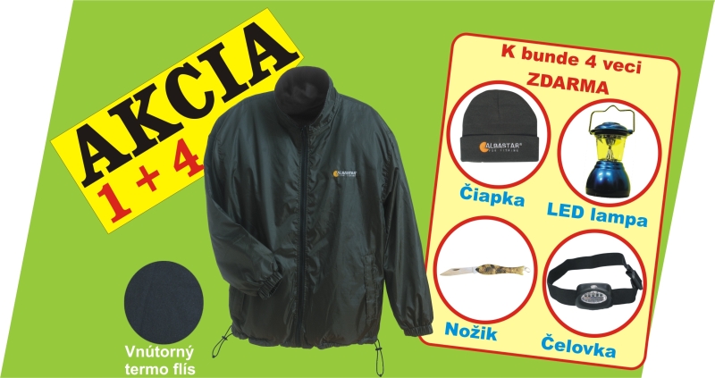 Nepremokavá bunda + 4 veci ZDARMA