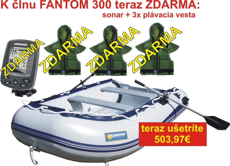 Fantom 300 šedý+ZDARMA sonar X-4PRO+ZDARMA 3xvesta
