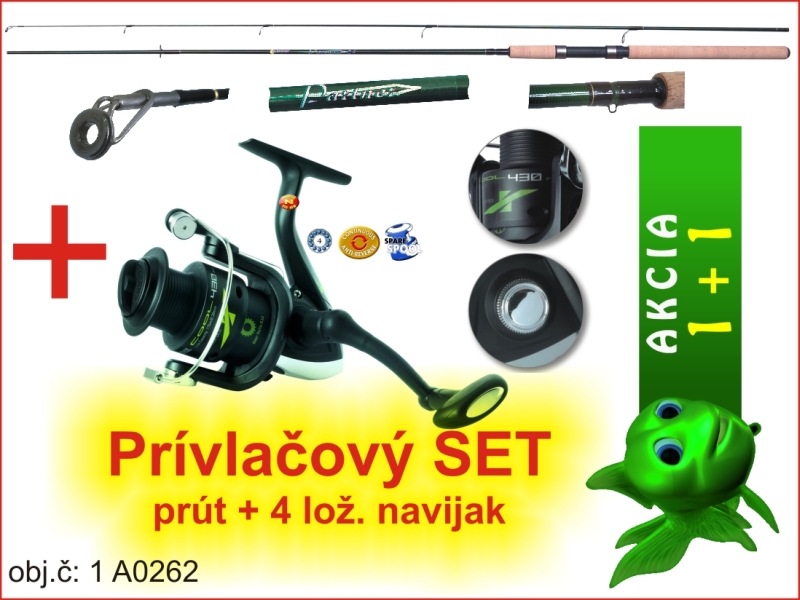 AKCIA-Prívlačový prút Partner + naviják Cool X FD 440