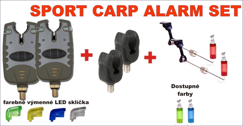 AKCIA kaprová - 2 x signalizátor+rohatinky+swingere