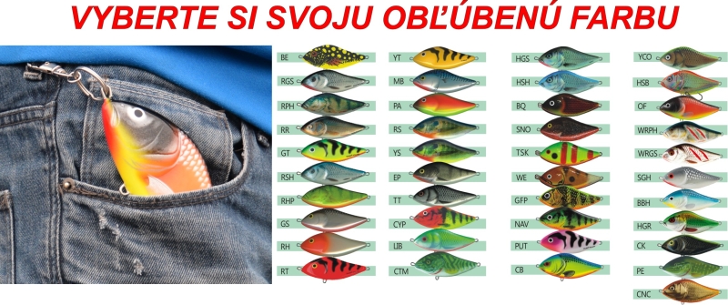Kľúčenka pre rybára - wobler Slider