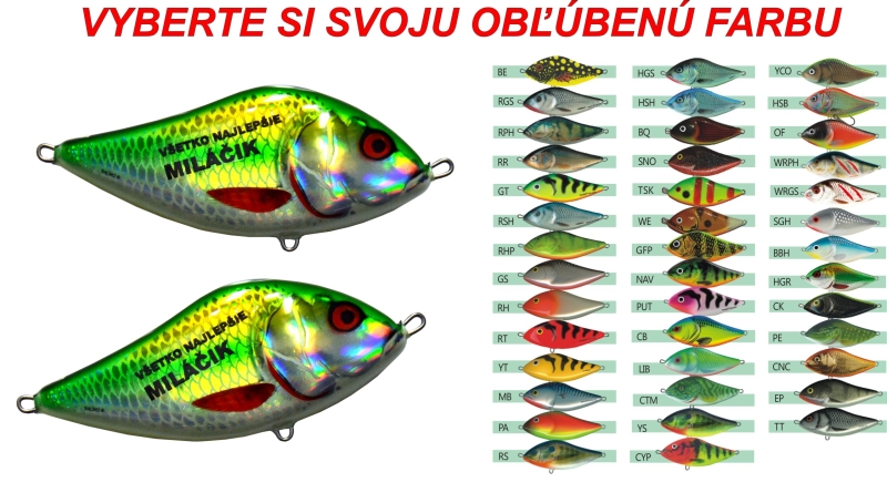 Žartovná magnetka v tvare woblera - 13cm