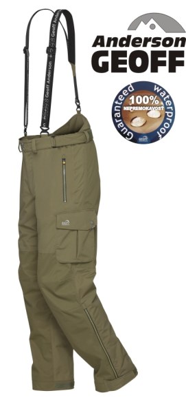 Geoff Anderson nohavice Urus 5, f. zelená