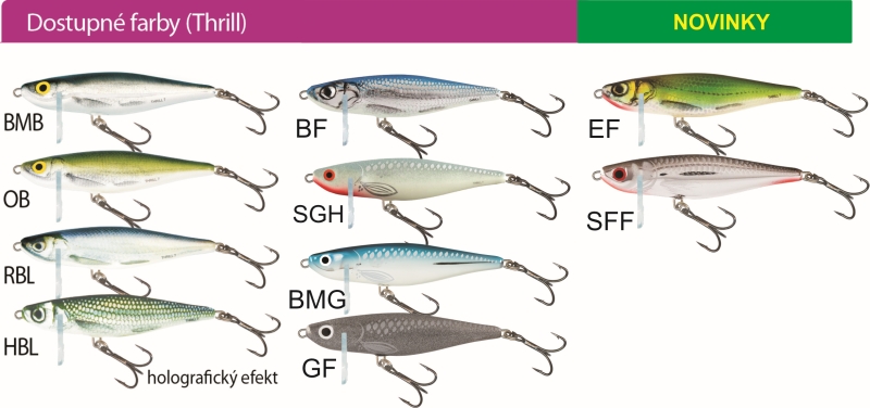 Salmo rybárske voblery Thrill TH9