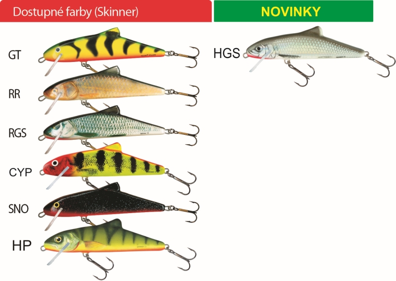 Salmo rybárske voblery Skinner SK12F