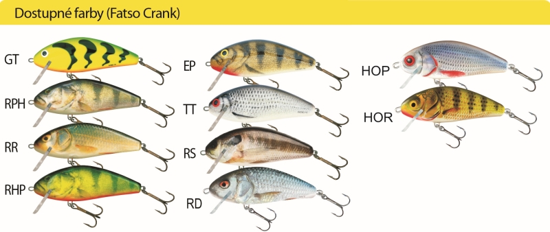 Salmo rybárske voblery Fatso Crank F10C