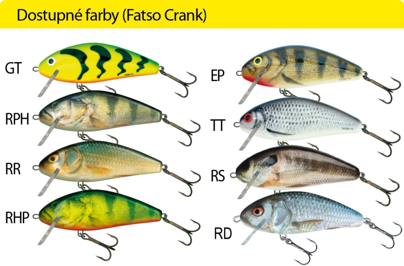 Salmo rybárske voblery Fatso Crank F14C