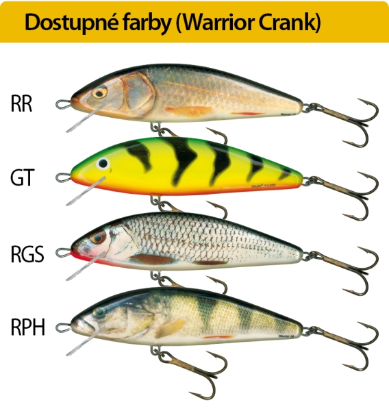 Salmo rybárske voblery Warrior Crank WC15F
