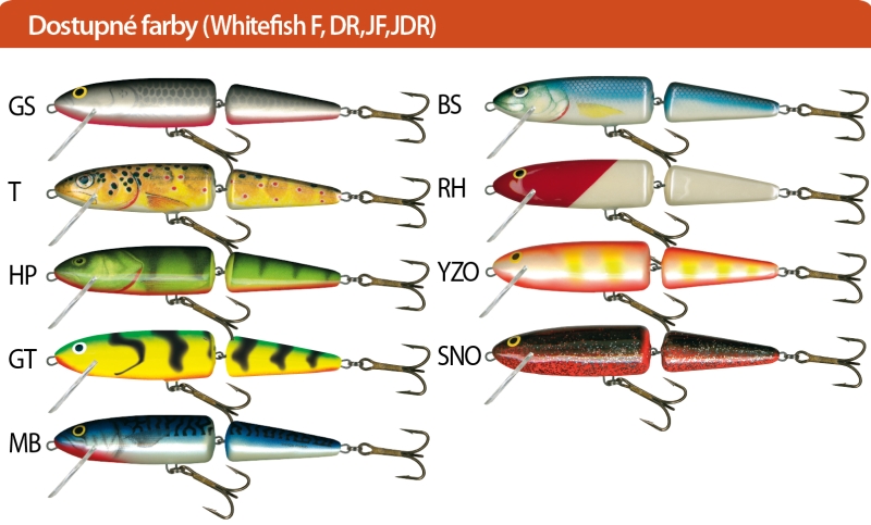 Salmo rybárske voblery Whitefish SW13JDR