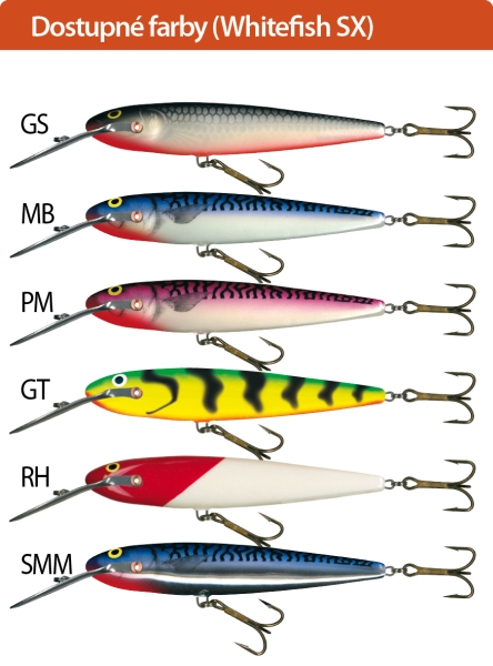 Salmo rybárske voblery Whitefish SW18SX