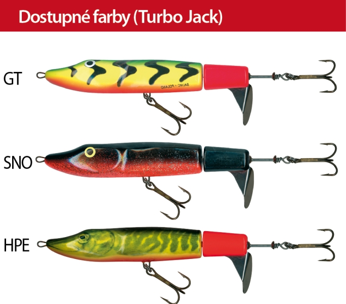 Salmo rybárske voblery Turbo Jack TJ13JR