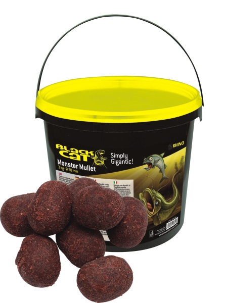 Boilies na sumce Black Cat Monster Mullet 50mm/3kg