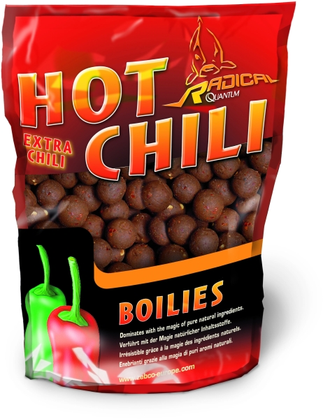 Boilies Radical Hot Chili, pr. 16mm, 1kg