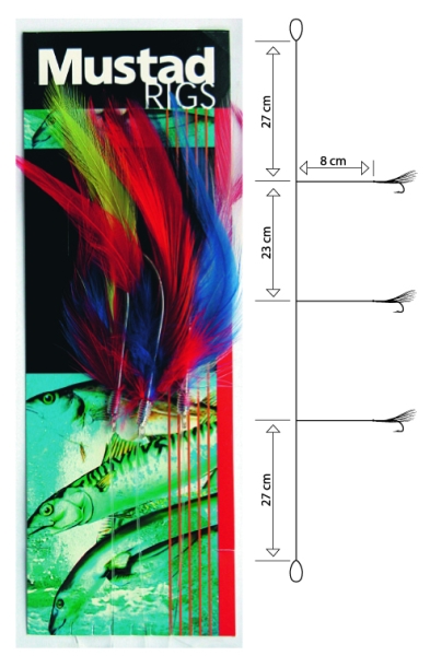 Nadväzec Mustad T17D Hokkai Tempter Rig White,háčik 4/0