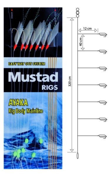 Nadväzec Mustad T80 Piscator Rig, háčik veľ. 6