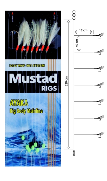 Nadväzec Mustad T82 Feather Rig, háčik veľ. 6