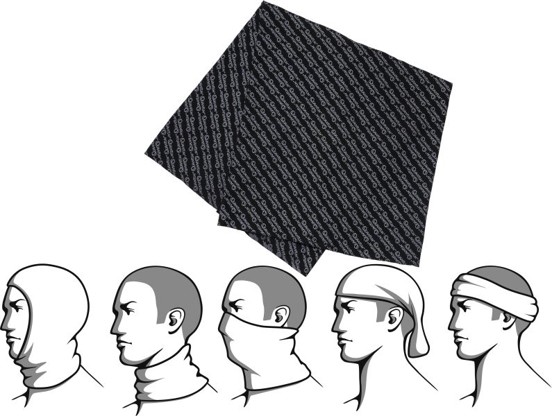 Multifunkčná šatka Quantum Multi-Scarf 50/25cm