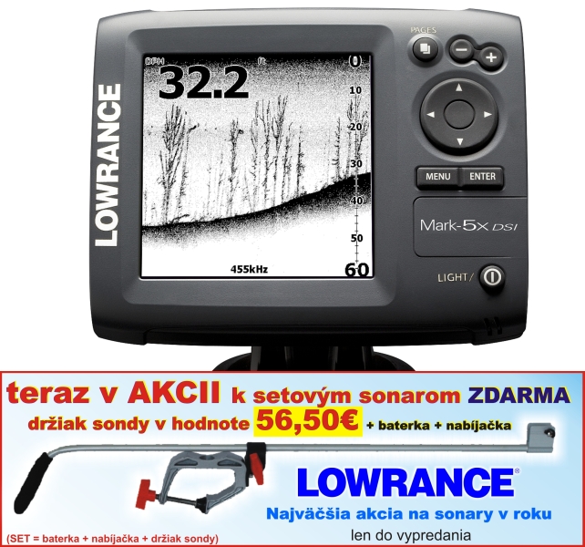Lowrance Mark-5x DSI 455/800kH - iba sonar