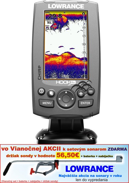 Lowrance Hook-4X sonar Chirp/DSI