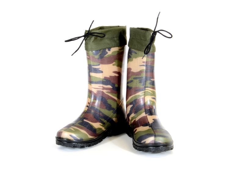 Čižmy detské Nicky 953, f. maskáčová