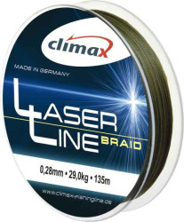 CLIMAX Laser Braid olive - šnúra 135m