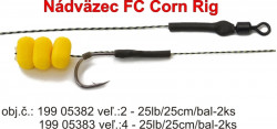 Nadväzec FC Corn, 25lb, 25cm, farba weedy-zelená, 2ks