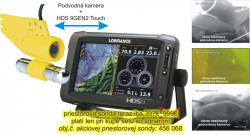 AKCIA sonar HDS 9 + podvodn kamera Magic EYE 8000