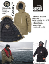 Bunda  Geoff Anderson, GOSSEY�, farba �ierna, XS