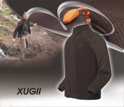 Bunda fl�sov� Geoff Anderson, XUGII�, f. zelen�, XS