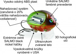 Salmo rybárske voblery Lil Bug BG2 BBG