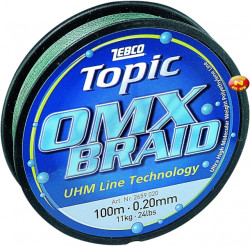 �n�ra Zebco Topic OMX Braid 0,16mm/100m