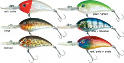 Wobler Zebco, Big Belly, f. pearl/green, 6,5cm