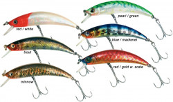 Wobler Zebco, Minnow Diver, f. pearl/green, 6,5cm