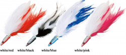 Twister Quantum, Feather Head, white/red, 6cm/10g