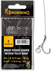 Nadvzec Browning method feeder s gumikou - 10cm/3ks