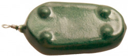 Olovo z�vesn� Carp Flat, f. zelen�, 100g/1ks