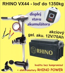 Rhino set VX-44 + akumulator 70Ah/12V