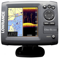 Lowrance Elite-5 DSI sonar+GPS 455/800kHz+SD karta