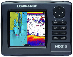 Lowrance HDS-5 Gen2 83/200kHz sonar+GPS