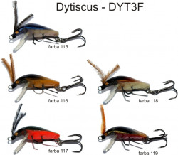Lovec Rapy Hmyz Dytiscus vobler 3cm, plvajci