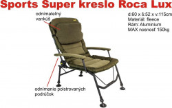 Kreslo rybrske SPORTS Super ROCA LUX- 60x52x115cm