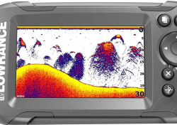 sonar Hook2 4x GPS je sonar na ryby so irokouhlm displejom - na obrazovke s ryby zobrazen ako obliky - relne nasnman tvary rb