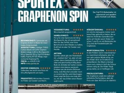 Sportex Graphenon Spin (recenzia RAUBFISCH 2/2019)