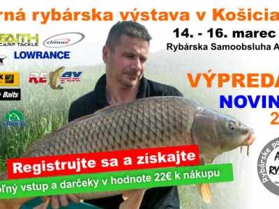 Exkluzvne: nov prty Sportex na jarnej rybrskej vstave v Koiciach