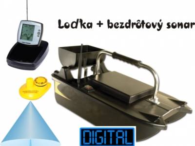 Zavacia loka + bezdrtov  sonar s nahadzovacou sondou