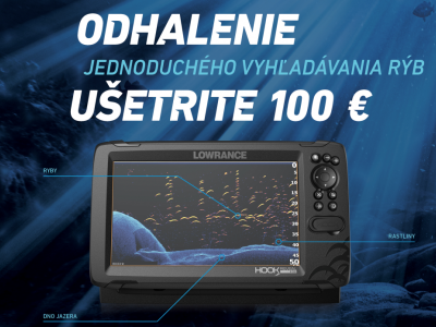Zľava až 100€ na sonar HOOK Reveal