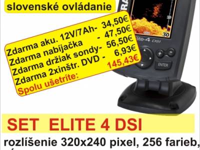 Prve sme naskladnili vianon set sonaru Lowrance Elite-4 DSI.