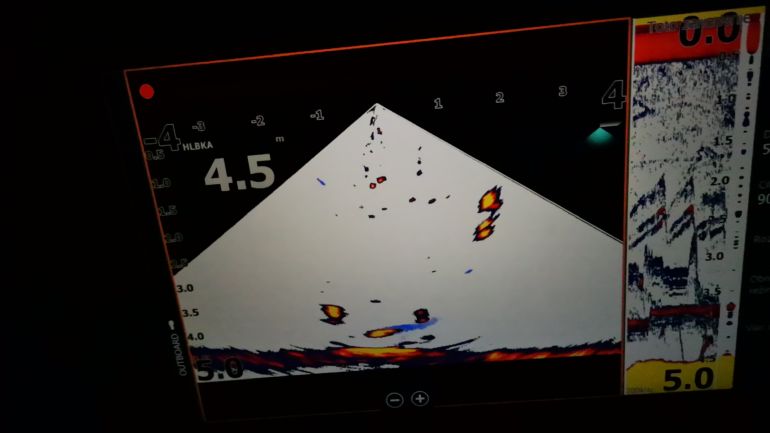 snímanie sonaru HDS Live