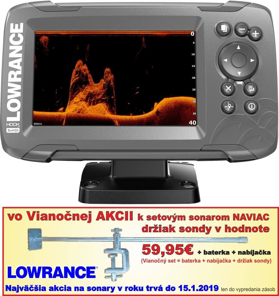 LOWRANCE HOOK2-5x HDI GPS SplitShot